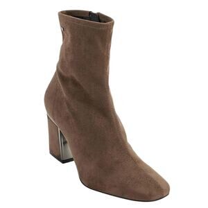 DKNY Women's Cavale Stretch Booties Brown Size 8